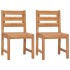 Juego de comedor para jardín 4 piezas madera maciza de