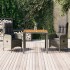 Set comedor de jardín 3 piezas con cojines ratán sintético