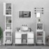 Juego de muebles de baño 3 pzas madera contrachapada