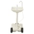 Lavabo para camping con depósito de agua con ruedas