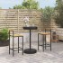 Mesa bar y taburetes jardín 3 pzas madera acacia ratán PE