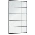 Espejos de pared 6 uds metal negro 100x60