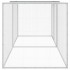 Gallinero con techo acero galvanizado gris claro 203x98x90
