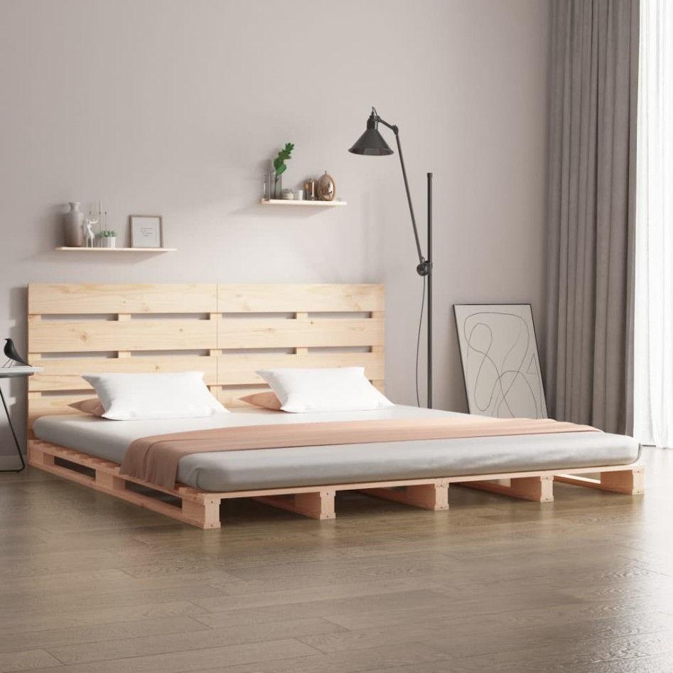Estructura de cama madera maciza de pino 120x190