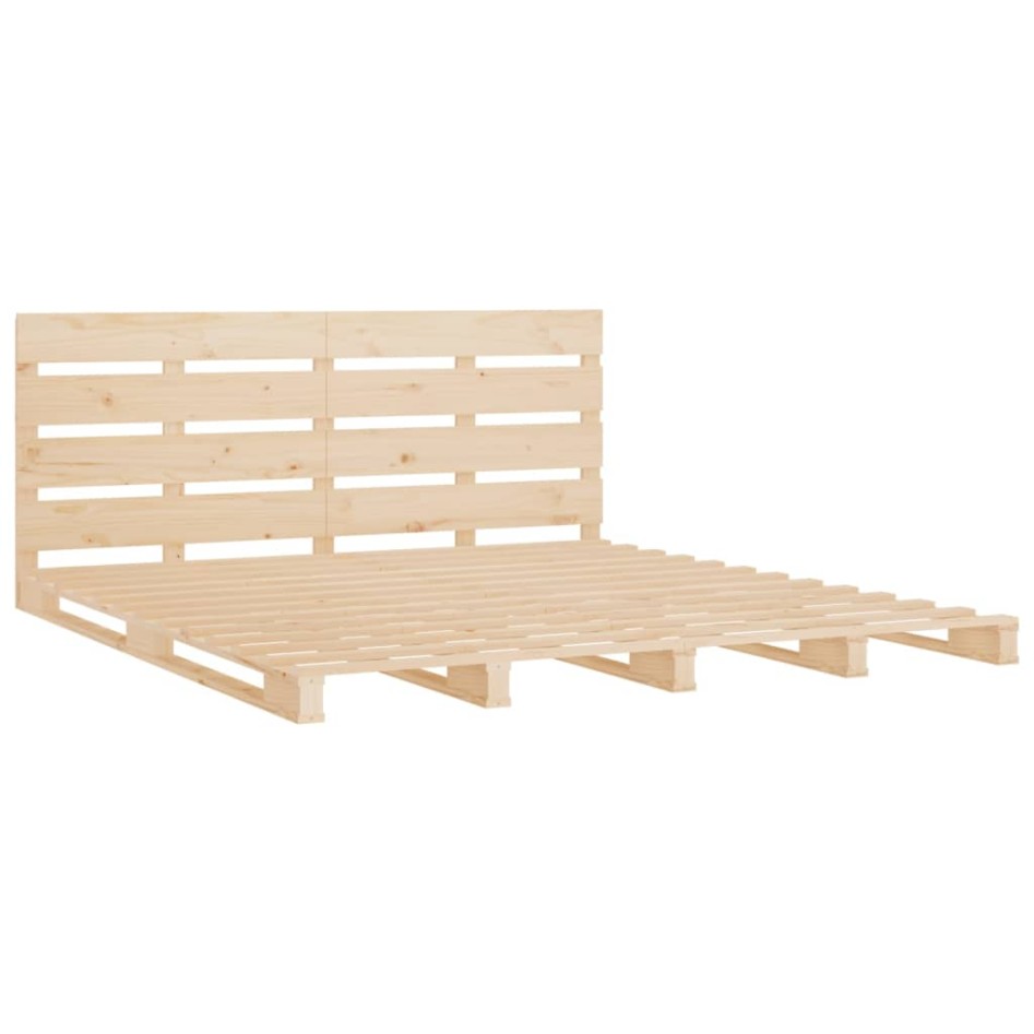 Estructura de cama madera maciza de pino 120x190
