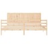 Estructura de cama con cabecero madera maciza 200x200
