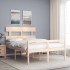 Cama de matrimonio personas mayores con cabecero madera
