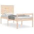 Cama para personas mayores con cabecero madera maciza