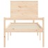 Cama para personas mayores con cabecero madera maciza
