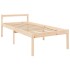 Cama para personas mayores con cabecero madera maciza