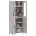 Aparador alto madera contrachapada gris sonoma 69,5x34x180