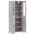 Aparador alto madera contrachapada gris sonoma 69,5x34x180