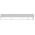 Jaula gallinero de exterior de acero galvanizado 3x12x2
