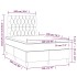 Cama box spring con colchón terciopelo rosa 120x200