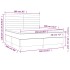 Cama box spring con colchón terciopelo rosa 160x200