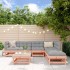 Juego de muebles jardín 7 pzas y cojines madera abeto
