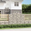 Cestas gaviones 3 uds forma de arco hierro 200x30x160/180 cm