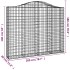 Cestas gaviones 3 uds forma de arco hierro 200x30x160/180