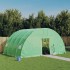 Invernadero con estructura de acero verde 24 m² 6x4x2,85
