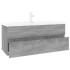 Mueble de baño con lavabo madera contrachapada gris