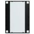 Espejos de pared 3 uds metal negro 80x60