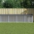 Gallinero con techo acero galvanizado antracita 803x98x90