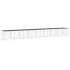 Gallinero con techo acero galvanizado antracita 803x98x90