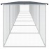 Gallinero con techo acero galvanizado antracita 803x98x90