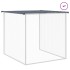 Gallinero con techo acero galvanizado antracita 803x98x90