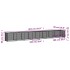 Gallinero con techo acero galvanizado antracita 803x98x90