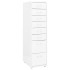 Armario archivador móvil metal blanco 28x41x109