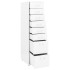 Armario archivador móvil metal blanco 28x41x109