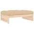 Juego de muebles de jardín 4 piezas y cojines madera