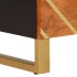 Armario auxiliar 2 uds madera mango marrón negro