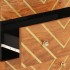 Armario auxiliar 2 uds madera mango marrón negro