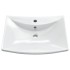 Lavabo de cerámica rectangular con orificio de grifo y