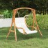 Silla columpio sin estructura con cojín madera