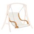 Silla columpio sin estructura con cojín madera