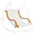 Silla columpio sin estructura con cojín madera