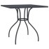 Mesa de jardín malla de acero gris antracita 80x80x72,5