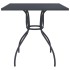 Mesa de jardín malla de acero gris antracita 80x80x72,5