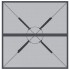 Mesa de jardín malla de acero gris antracita 80x80x72,5
