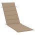 Tumbonas 2 unidades con mesa y cojines madera maciza de