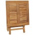 Mesa y sillas plegables para balcón 3 pzas madera maciza
