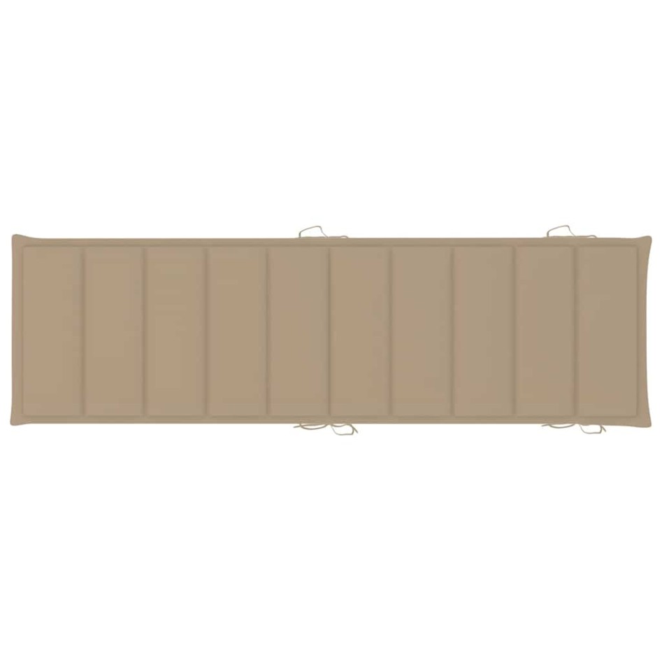 Tumbonas con cojines 2 unidades madera maciza de