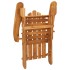 Juego de muebles de jardín Adirondack 3 piezas madera
