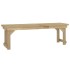 Set de comedor para jardín 3 pzas madera maciza pino