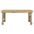 Set de comedor para jardín 3 pzas madera maciza pino