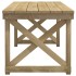 Set de comedor para jardín 3 pzas madera maciza pino