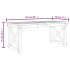 Set de comedor para jardín 3 pzas madera maciza pino